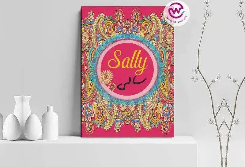 Canvas wall Frame - Names - WE PRINT