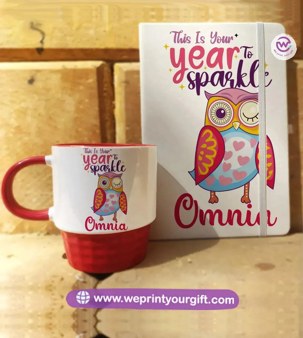 Christmas Set (Ribbed Mug + Rubber Notebook) - WE PRINT