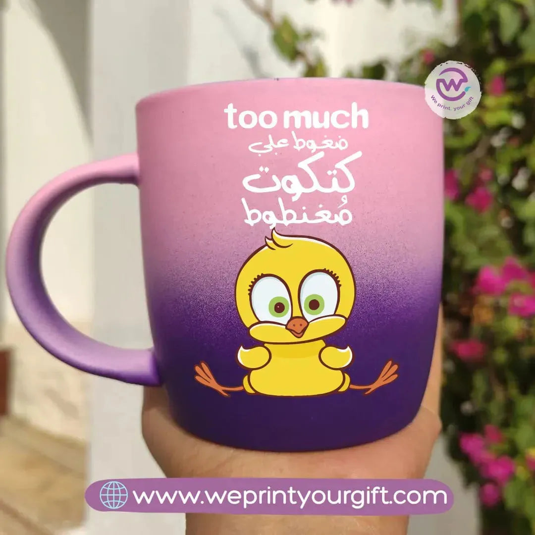 Colored Ceramic Mug- Comic - WE PRINT