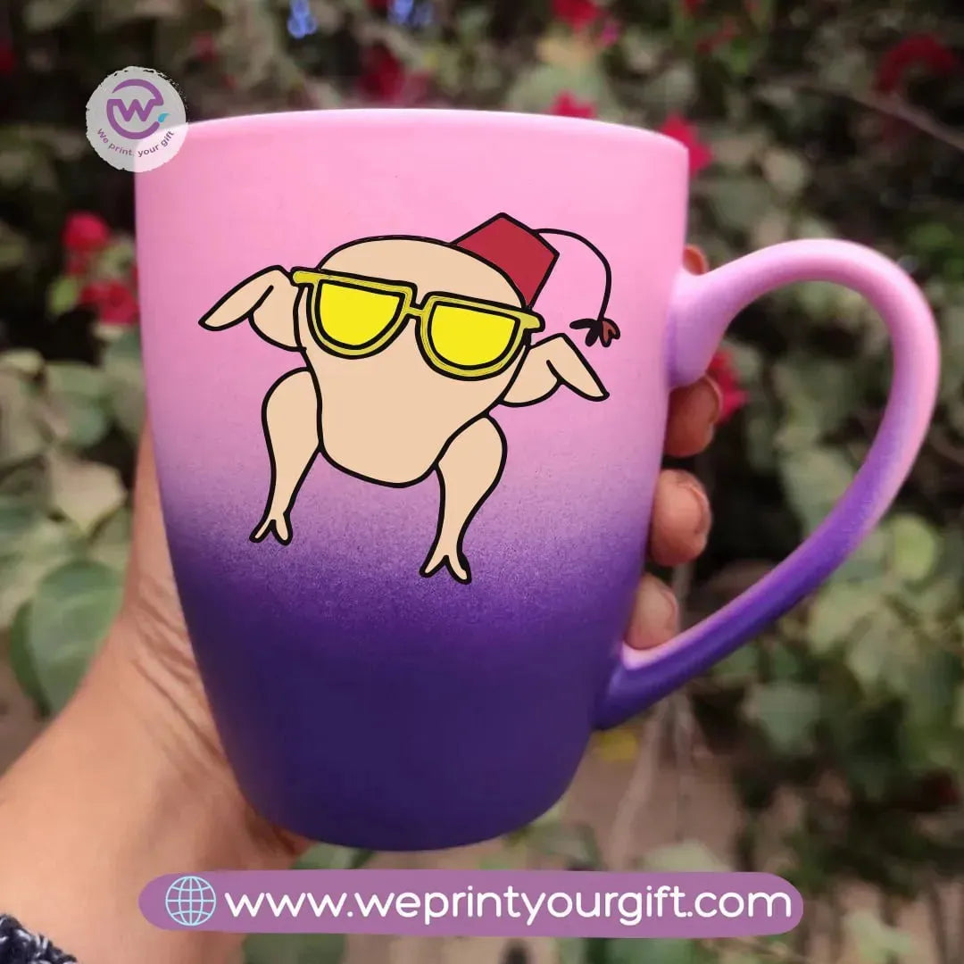 Colored Ceramic Mug- Friends - WE PRINT