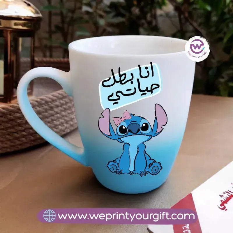 Colored Ceramic Mug- Stitch - WE PRINT