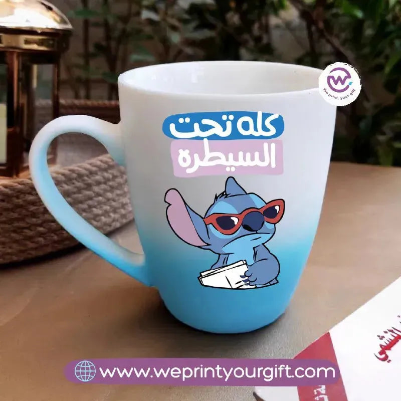 Colored Ceramic Mug- Stitch - WE PRINT