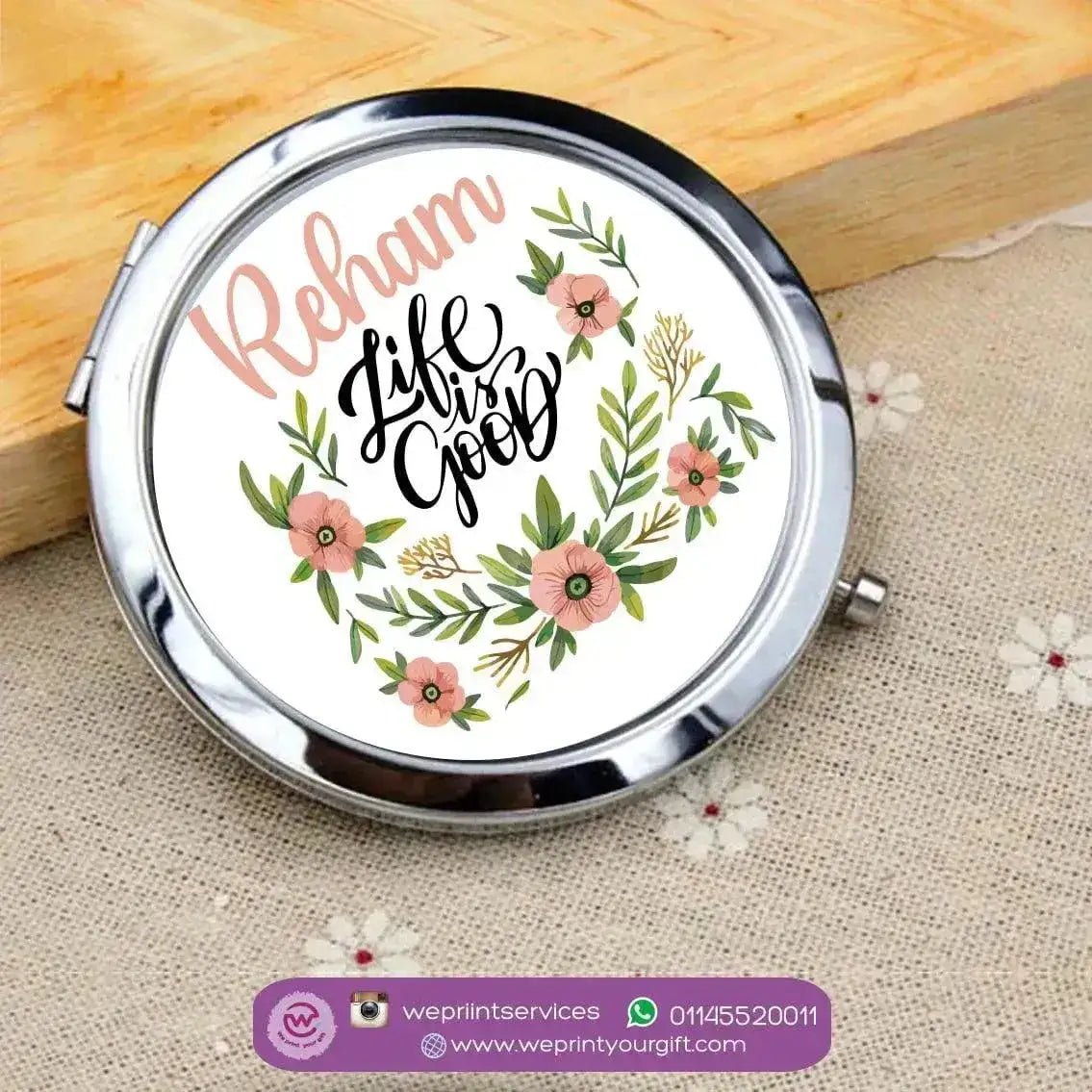 Compact Custom Mirror - Motivation-C - WE PRINT