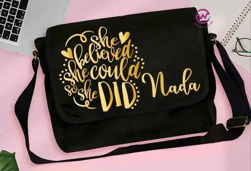 Cross Bag - Motivation-gold printing - WE PRINT