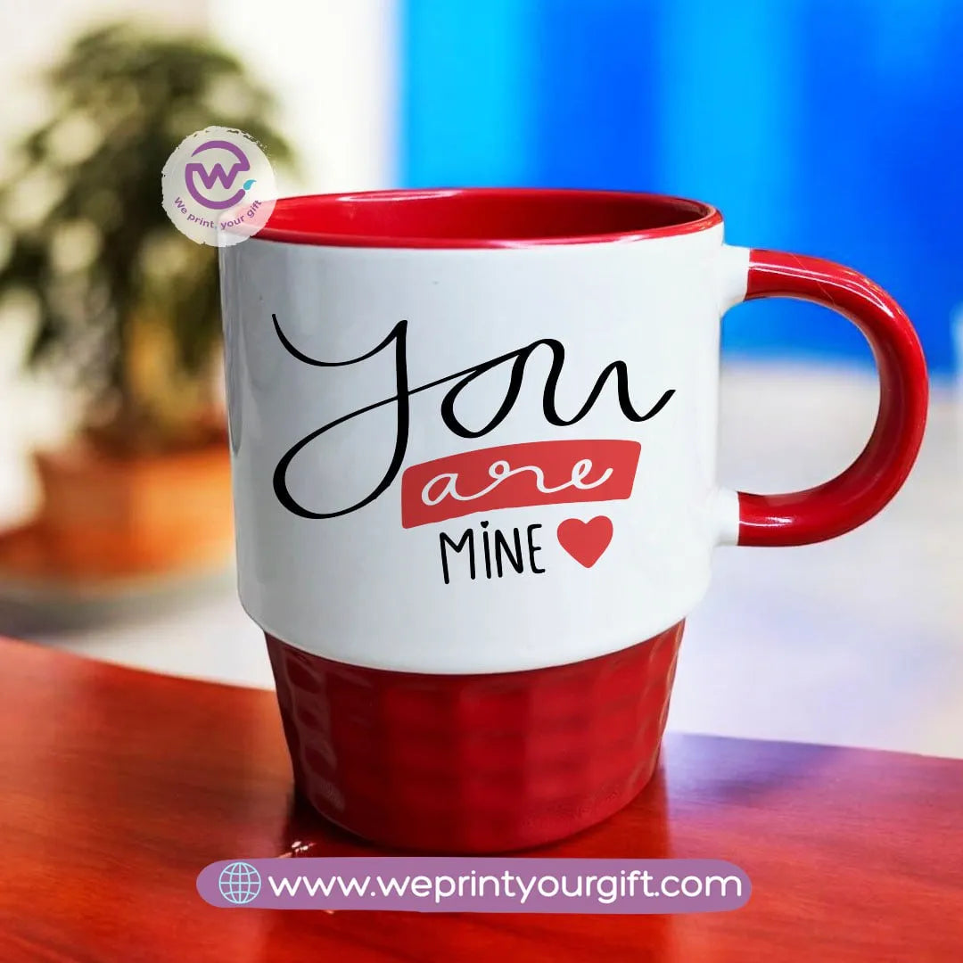 Custom Mug-Ribbed -Valentine - WE PRINT