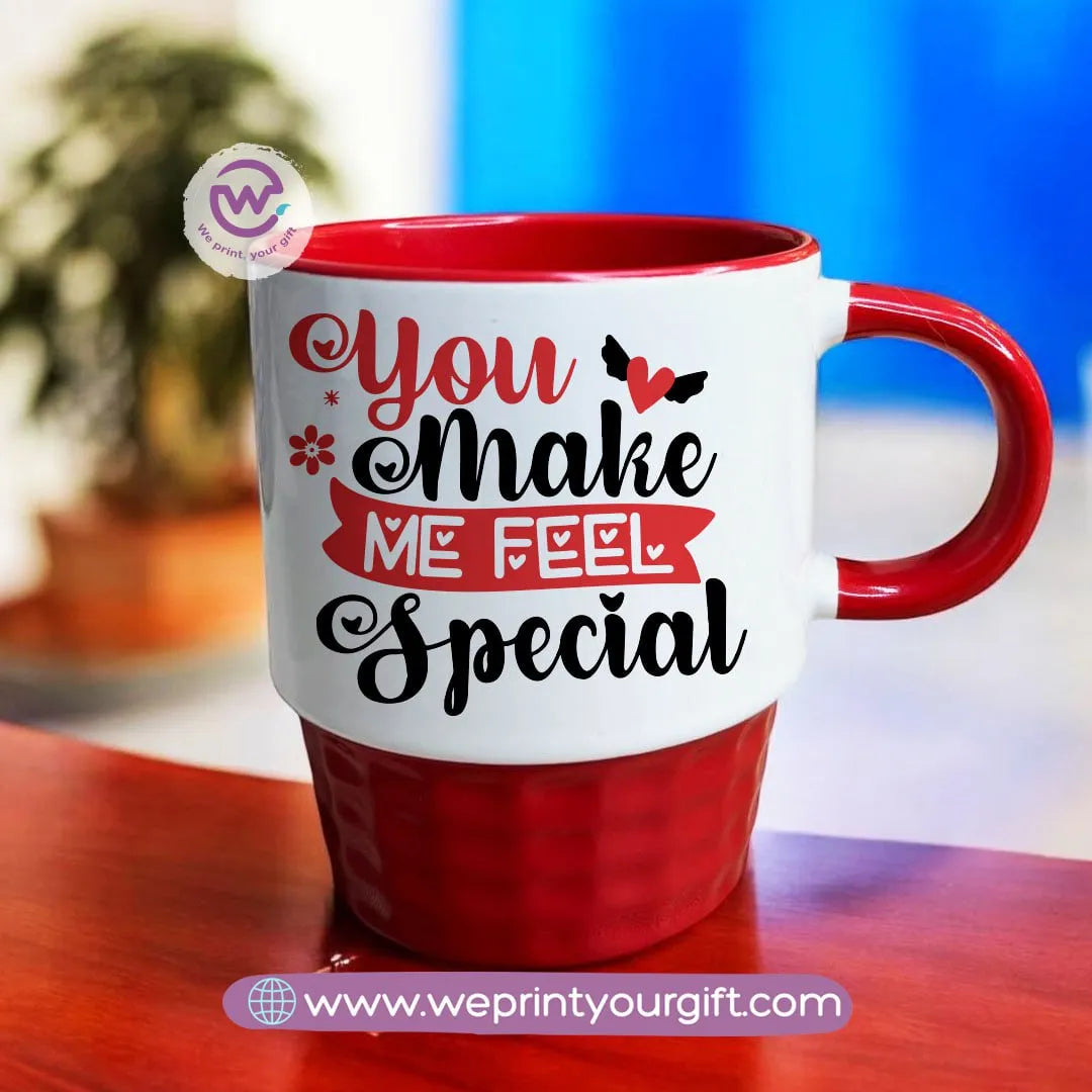 Custom Mug-Ribbed -Valentine - WE PRINT