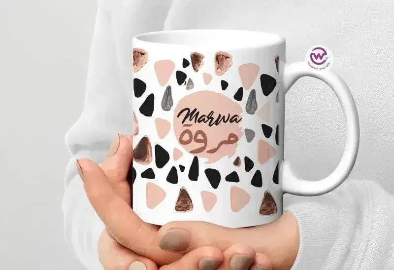 Custom personalized mugs -Names-C - WE PRINT