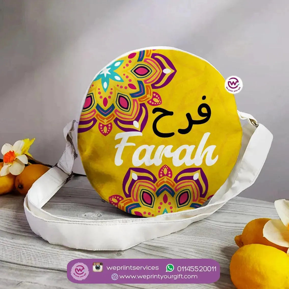 Custom Round Bag - Mandala - WE PRINT