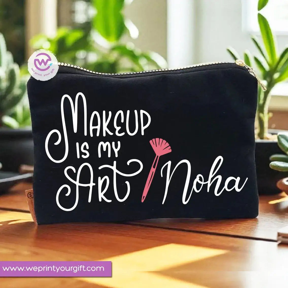 Makeup Tools Theme Makeup Bag & Pencil Case – Stylish Cotton Pouch - WE PRINT