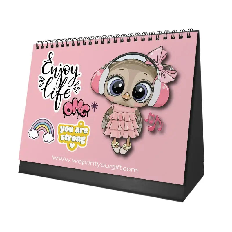 Cute Owl Desk Calendar 2026 - WE PRINT