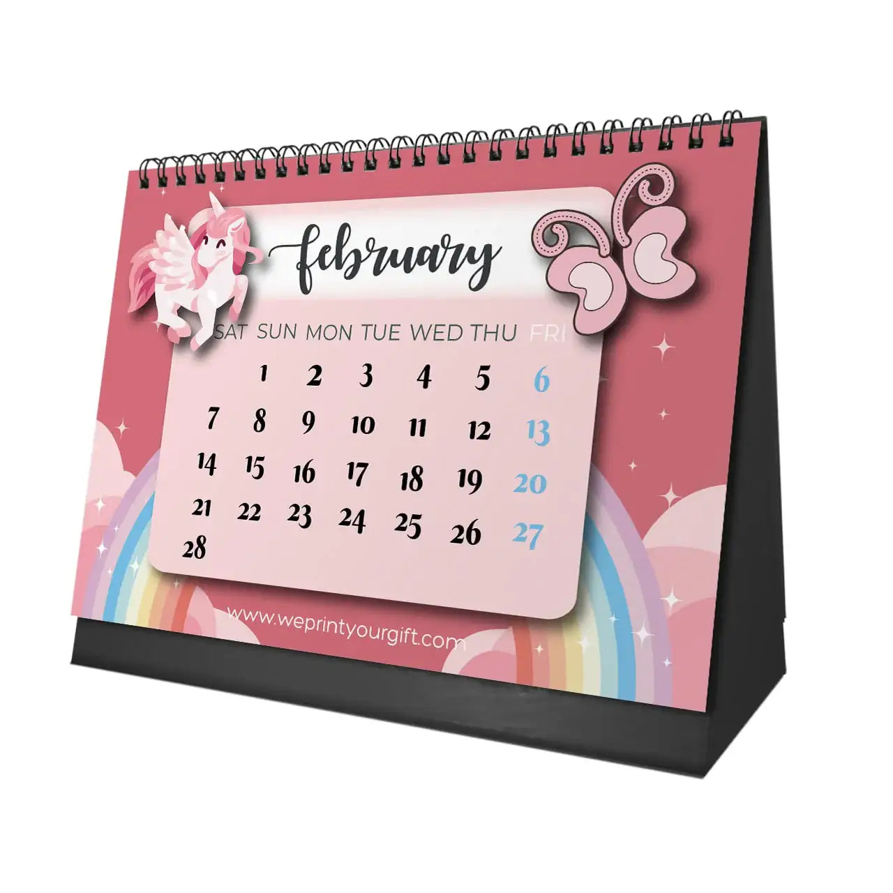 Unicorn Desk Calendar 2026 - WE PRINT