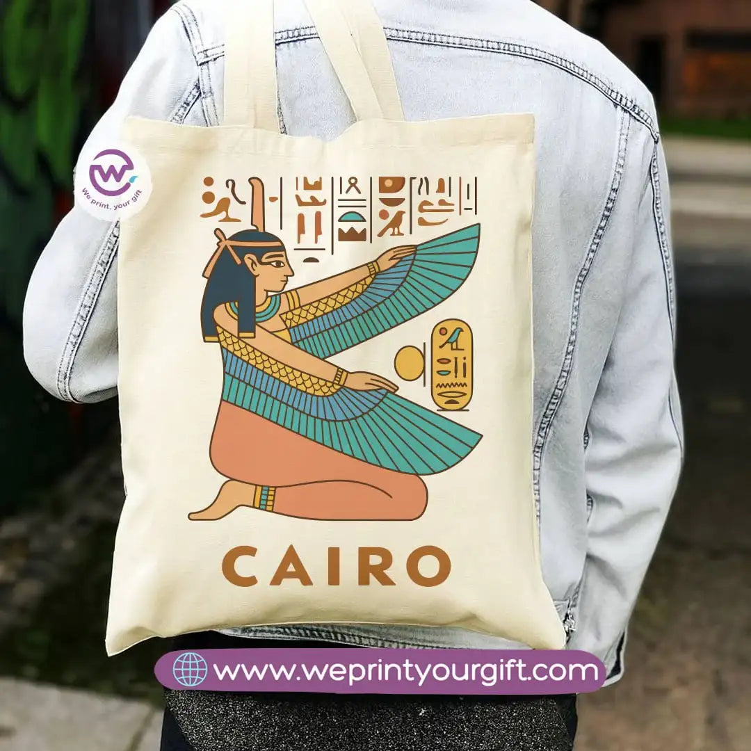 Egyptian Pharaonic Canvas Tote Bag - WE PRINT