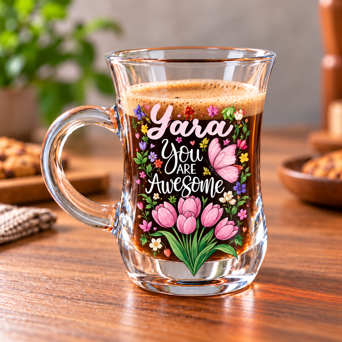 Glass Espresso Coffee Cups – Digital Art Designs & Creative Coffee Gifts
