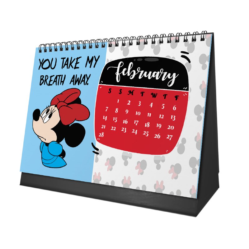 Minnie Mouse Desk Calendar 2026