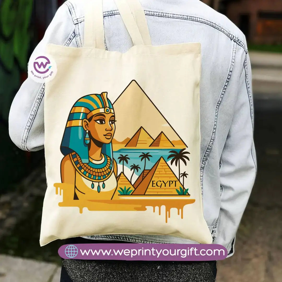 Egyptian Pharaonic Canvas Tote Bag - WE PRINT