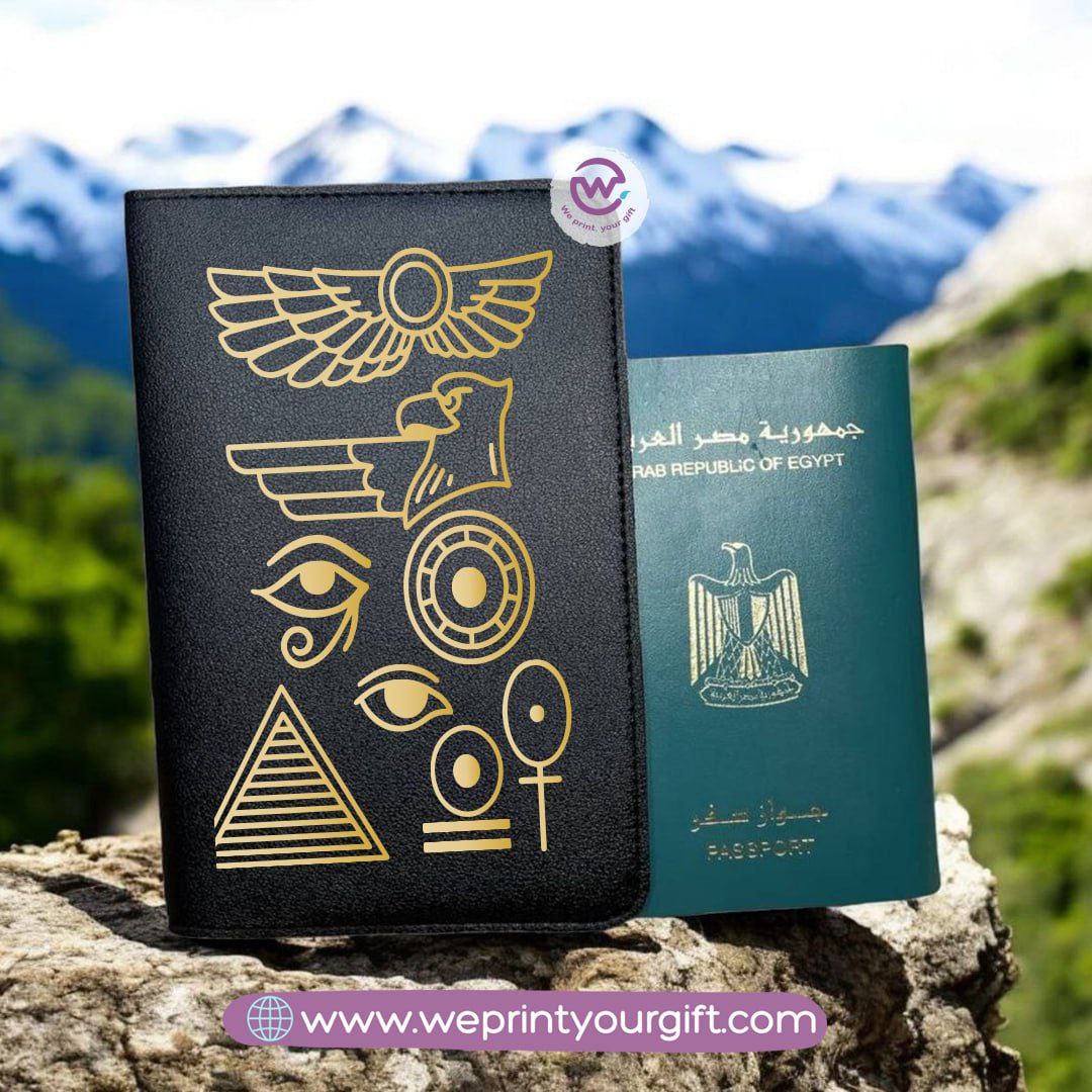 Egyptian Pharaonic Passport Cover – Artistic Travel Edition