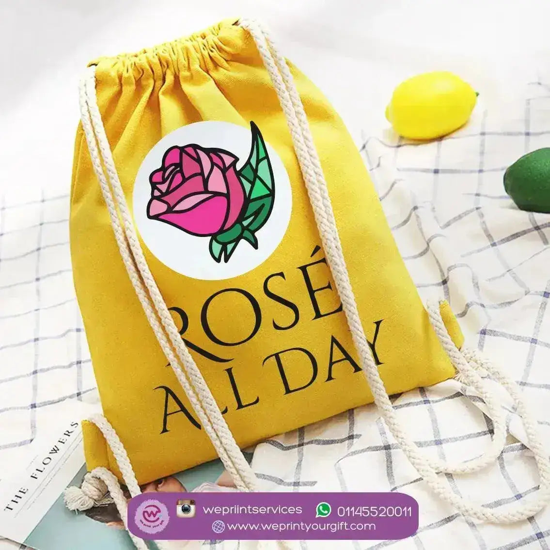 Drawstring Bag - beauty and the beast - WE PRINT