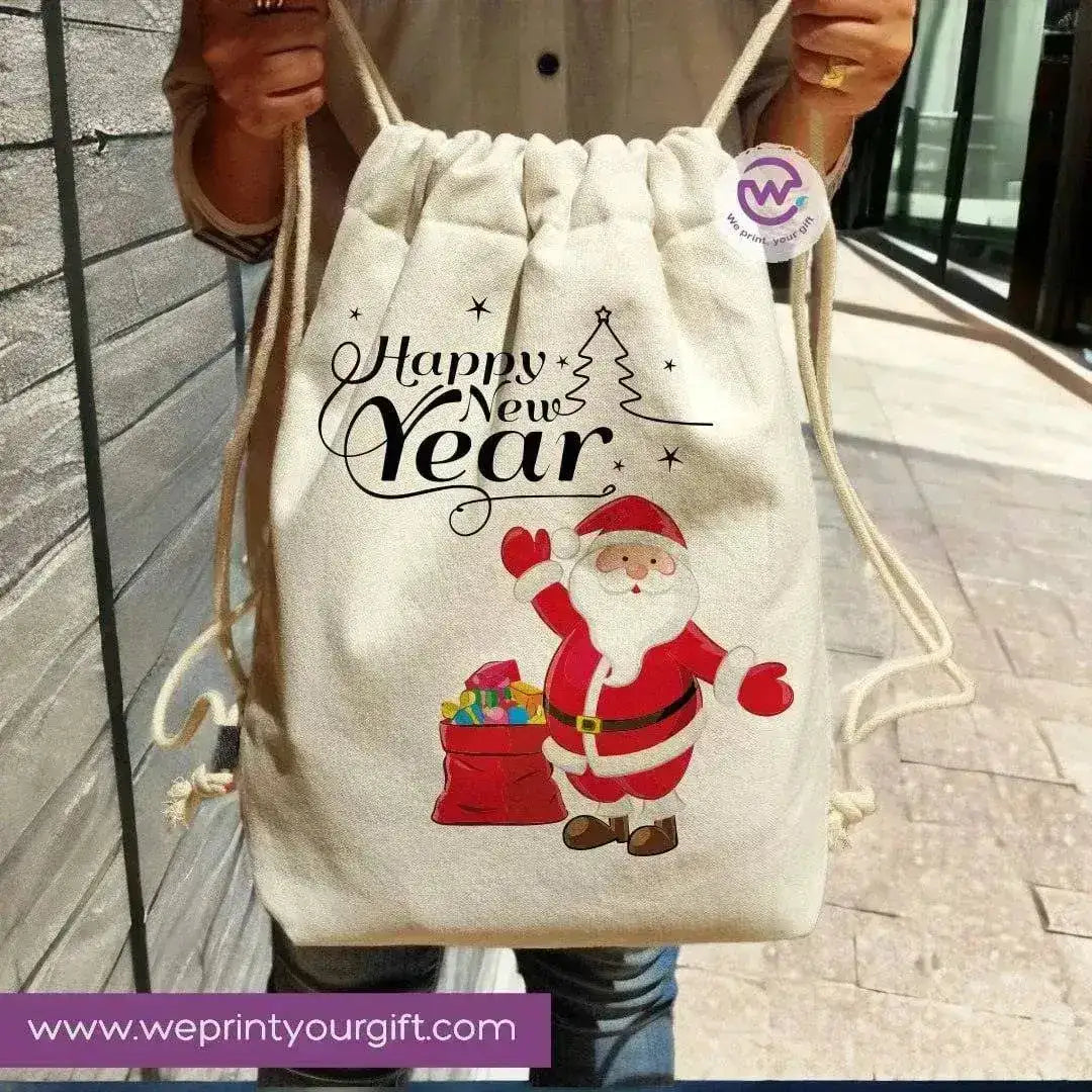 Drawstring Bag -Christmas-B - WE PRINT
