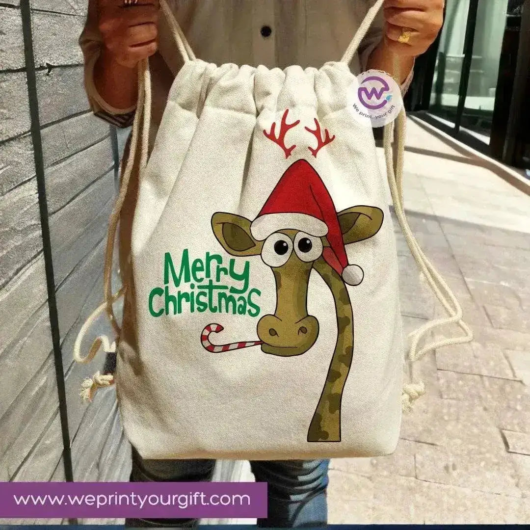 Drawstring Bag -Christmas-B - WE PRINT