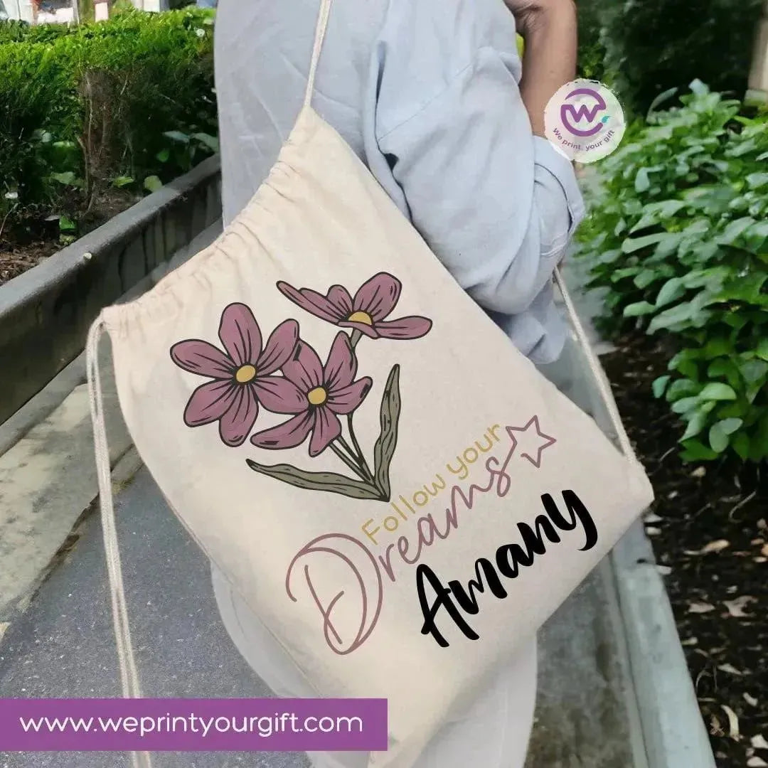 Drawstring Bag - Names-A - WE PRINT