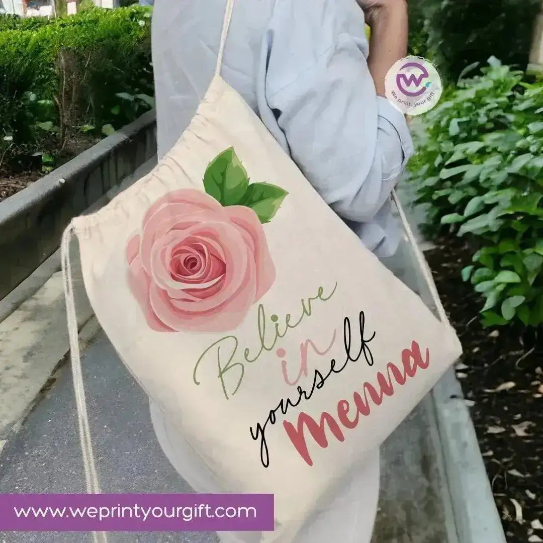 Drawstring Bag - Names-A - WE PRINT