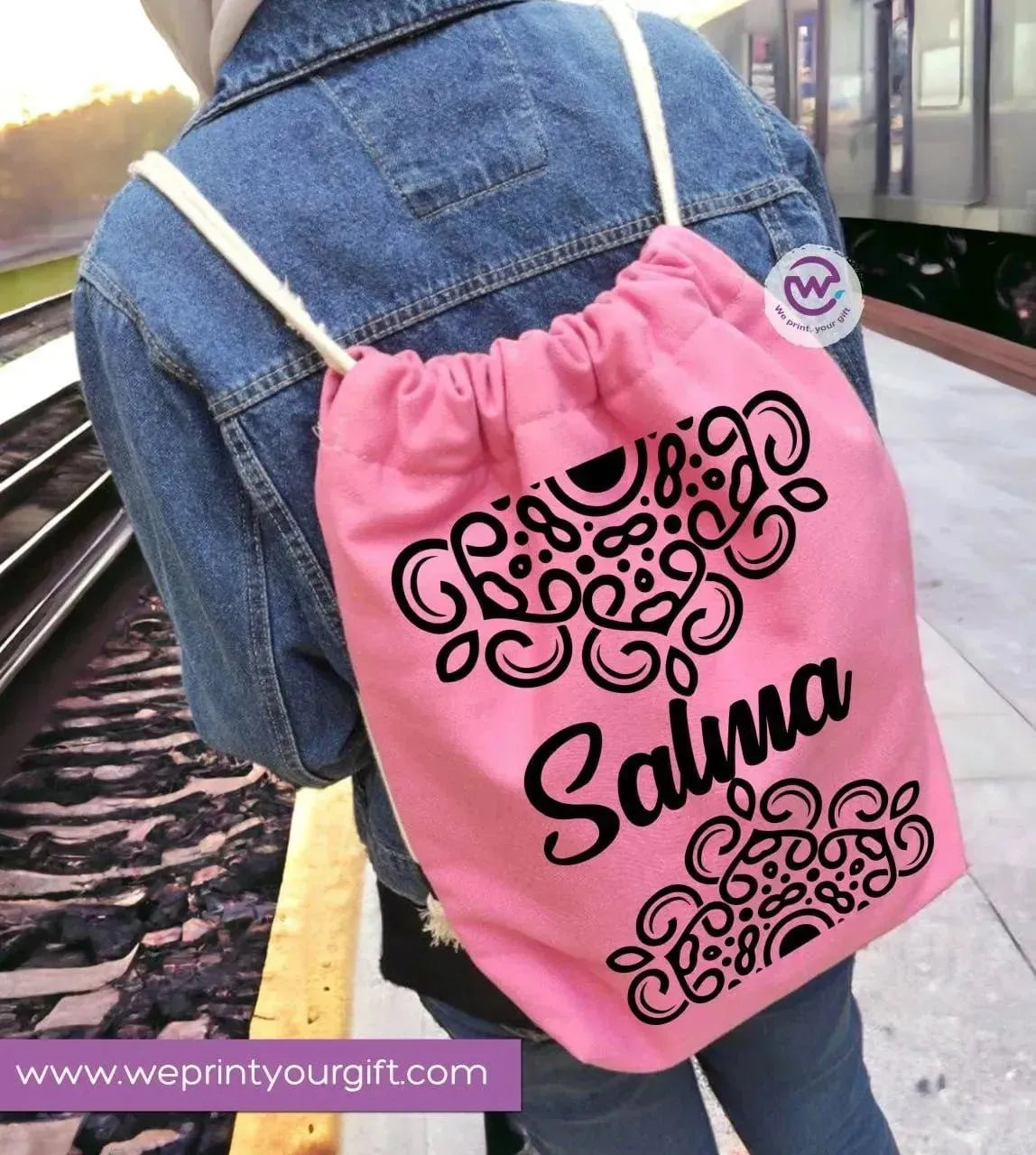 Drawstring Bag - Names-B - WE PRINT