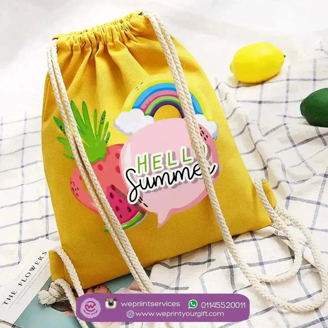 Drawstring Bag - Summer - WE PRINT