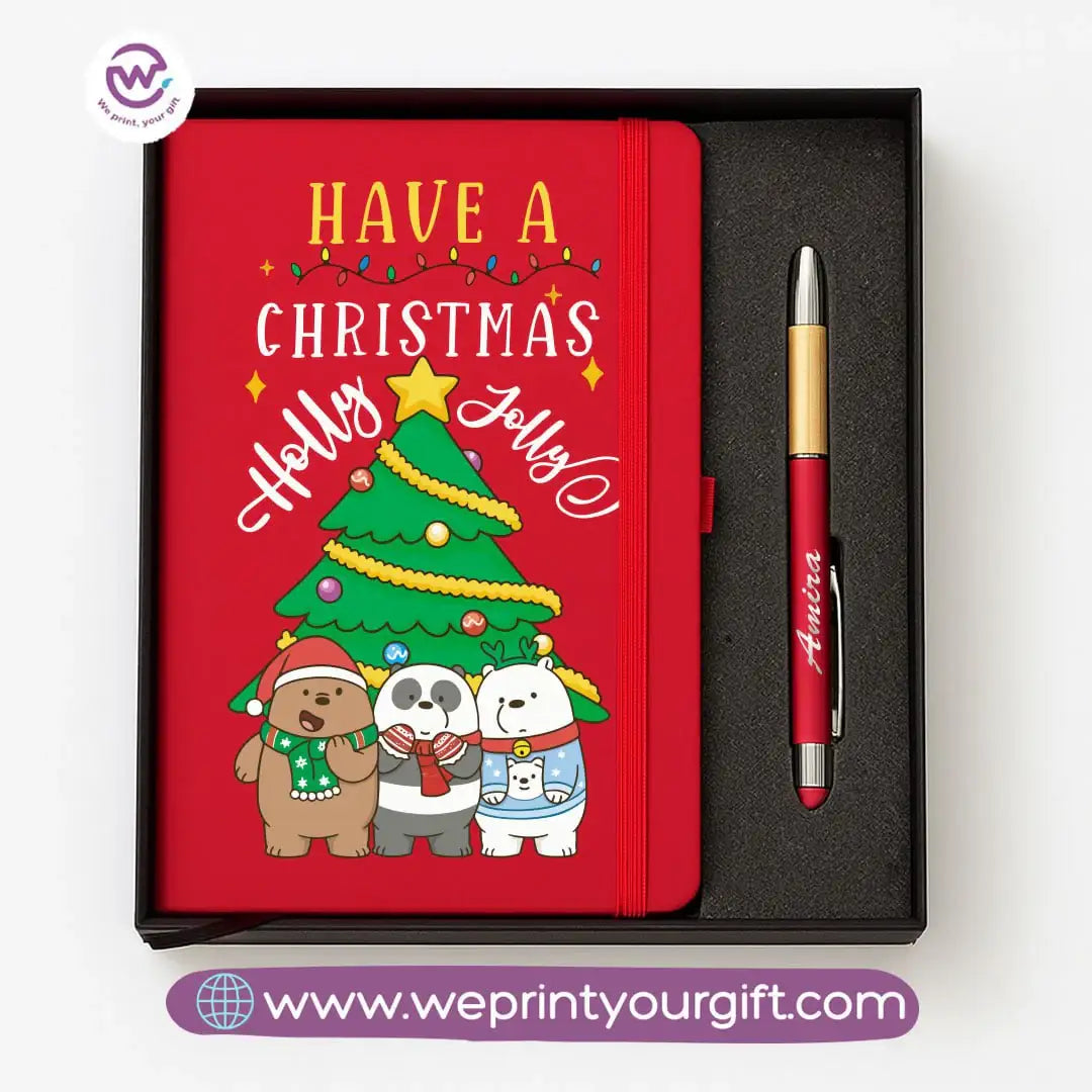 Cute Bears Personalized Notebook & Engraved Pen Gift Box - WE PRINT