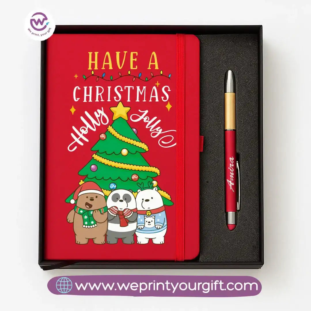Cute Bears Personalized Notebook & Engraved Pen Gift Box - WE PRINT