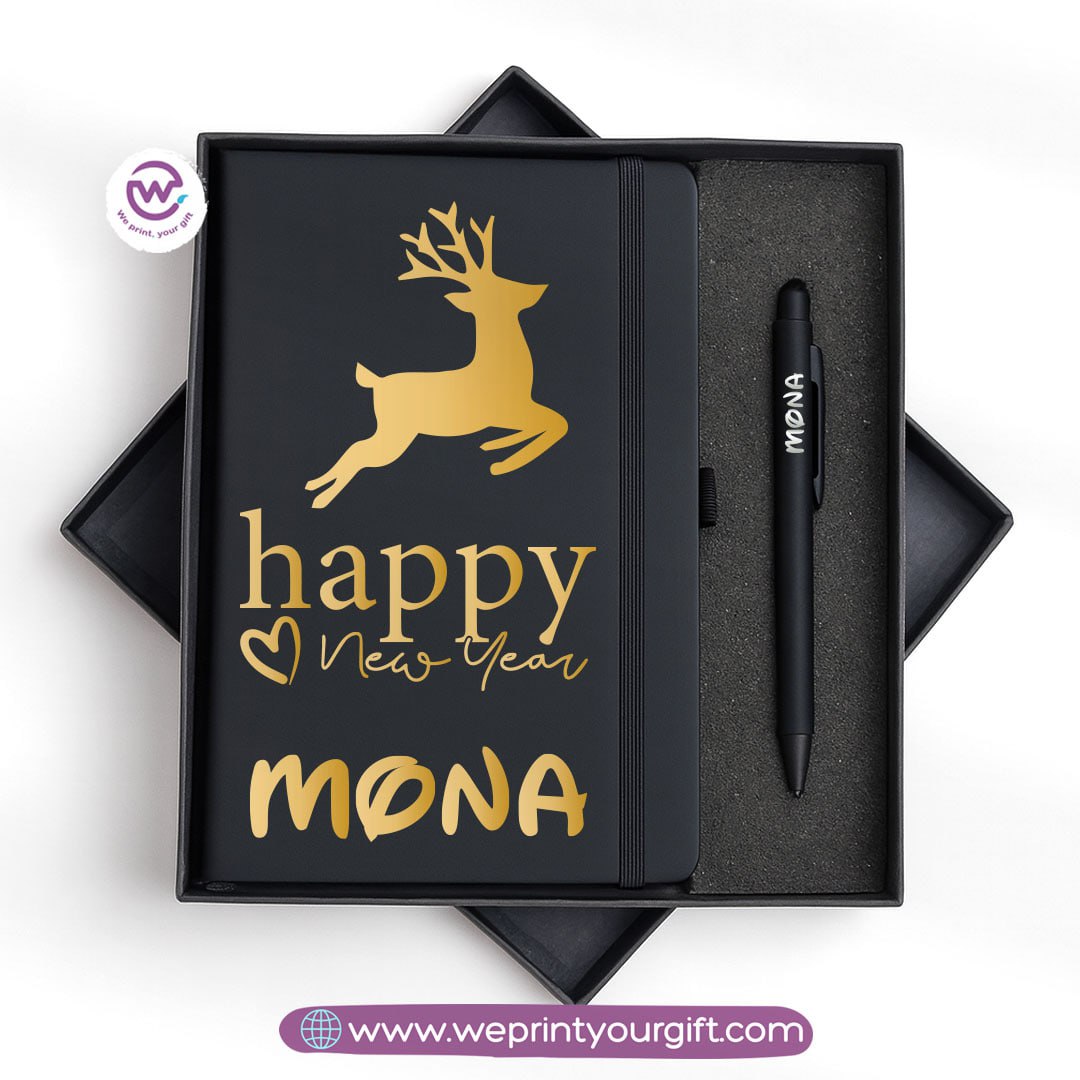 Christmas Special – Personalized Notebook & Engraved Pen Gift Box