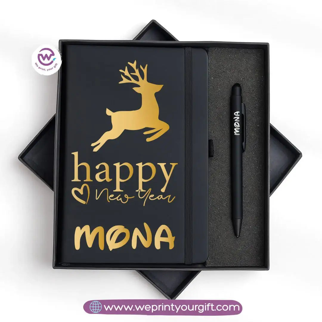 Christmas Special โ Personalized Notebook & Engraved Pen Gift Box - WE PRINT