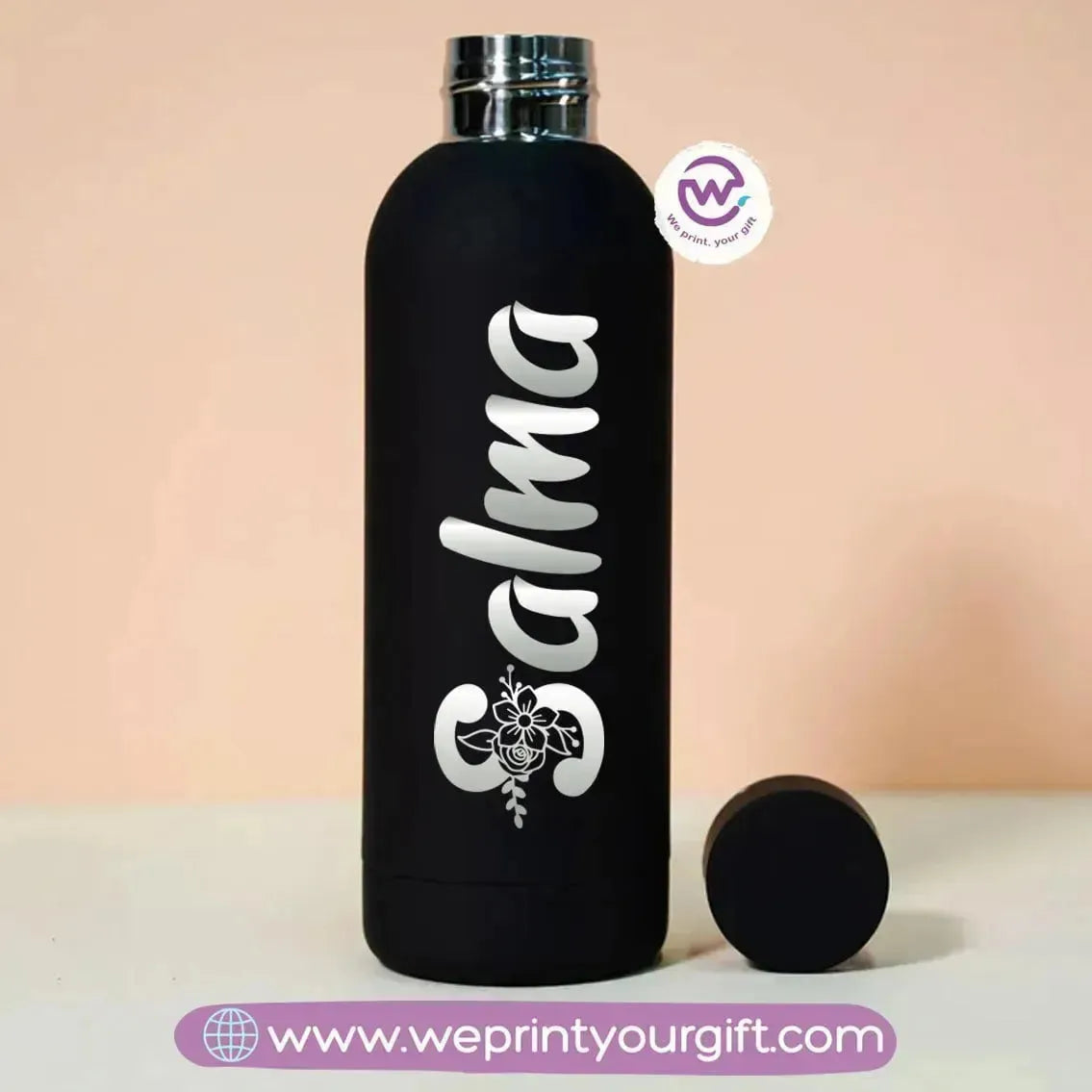 Engraved Thermal Water Bottle 350 ML – Names - WE PRINT