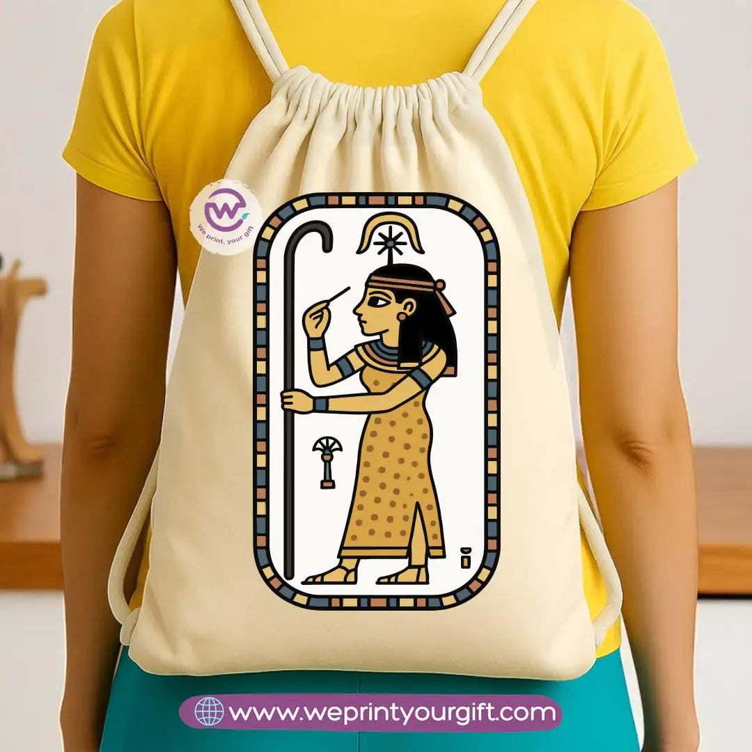 Pharaonic Egyptian Drawstring Backpack โ Ancient Art Inspired Designs - WE PRINT