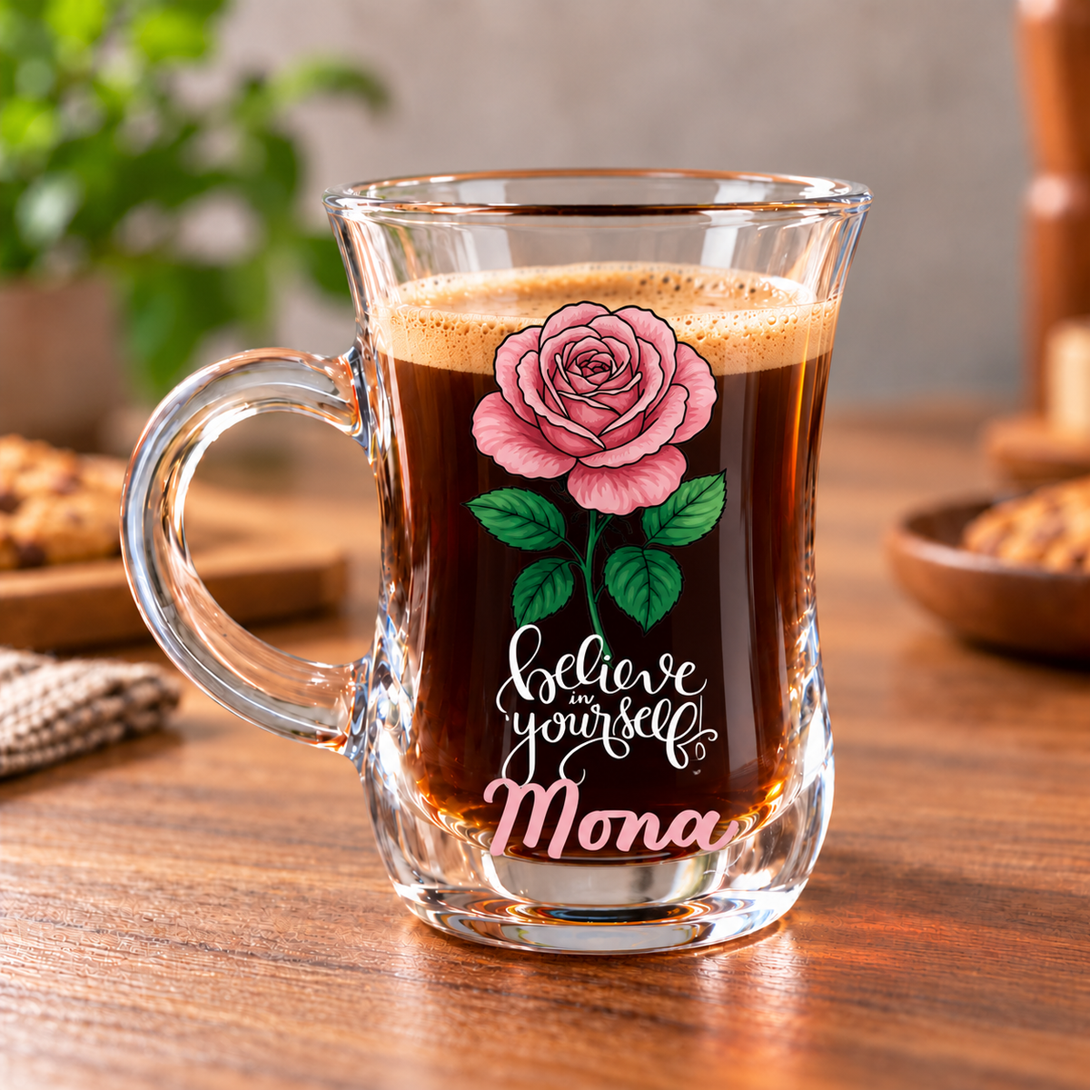 Glass Espresso Coffee Cups – Digital Art Designs & Creative Coffee Gifts