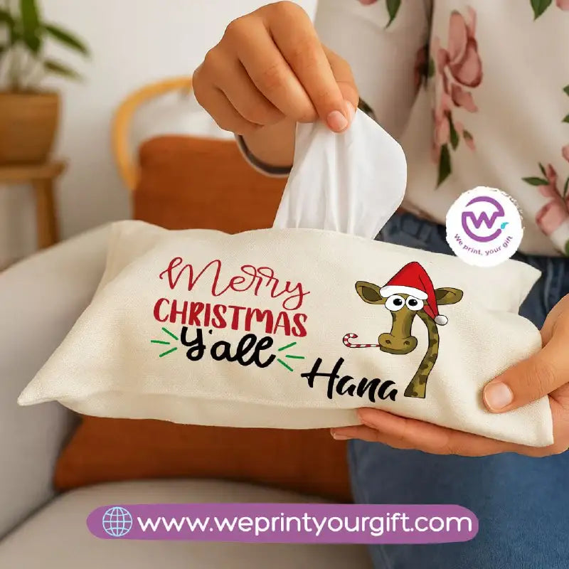 Personalized Fabric Tissue Holder – Christmas Designs - WE PRINT