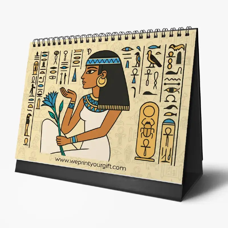 Egyptian Pharaonic Desk Calendar 2026 - WE PRINT