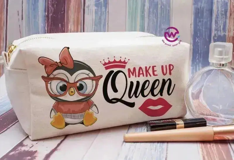 Fabric Boxy Pouch Makeup - Owl - WE PRINT