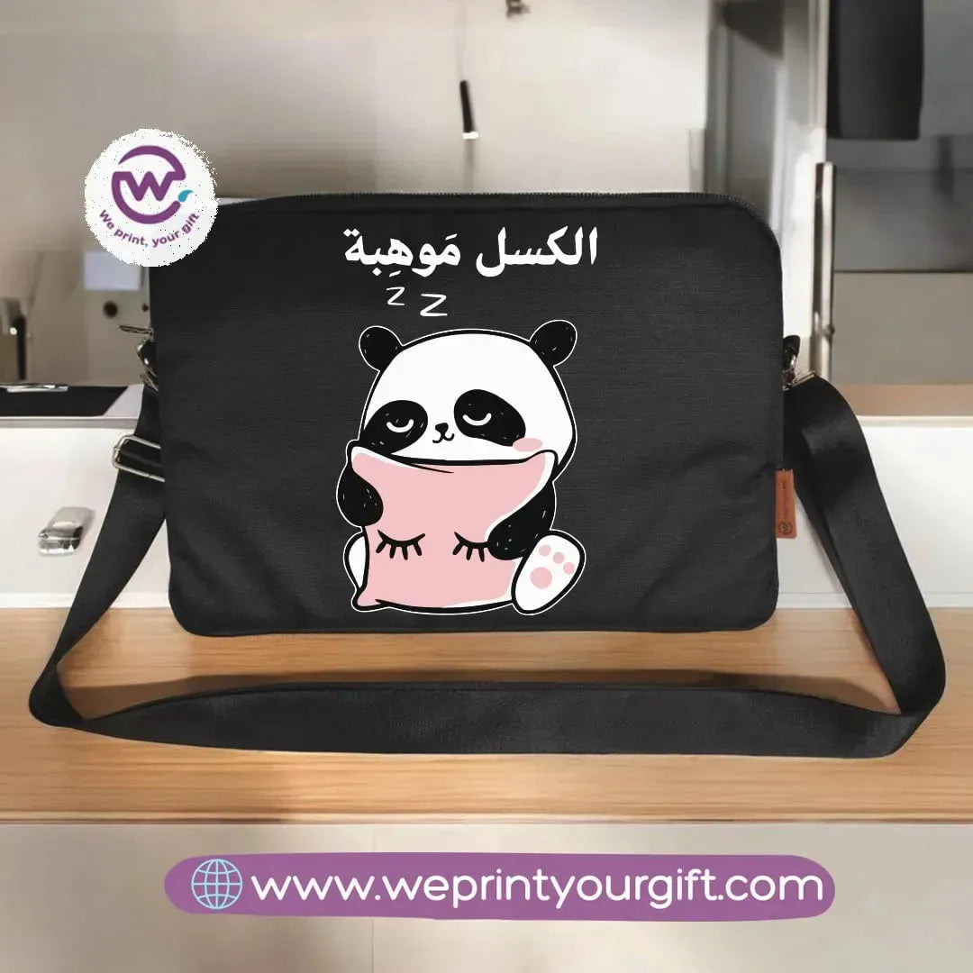 Fabric Laptop Sleeve- Panda - WE PRINT