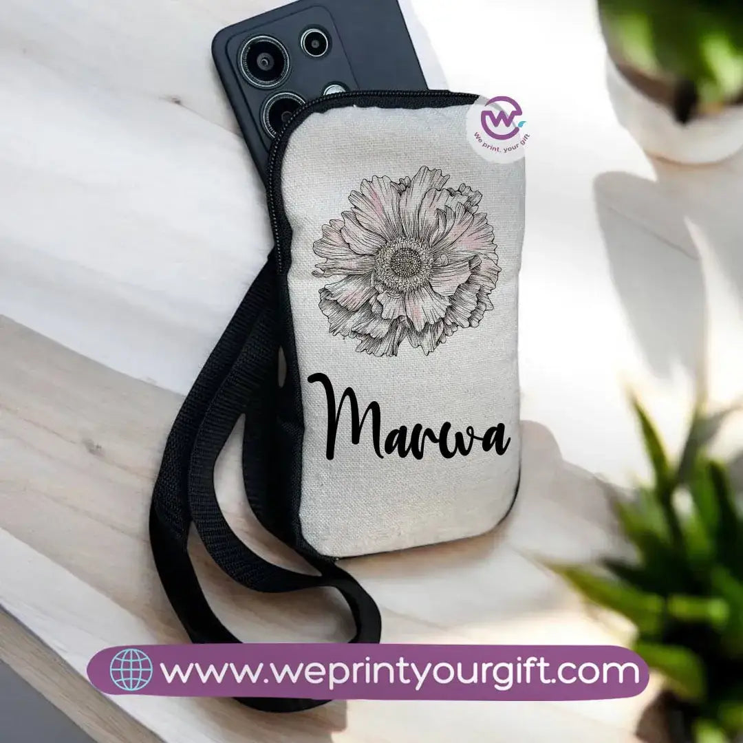 Fabric Mobile Cover - Flowers& Butterflies - WE PRINT