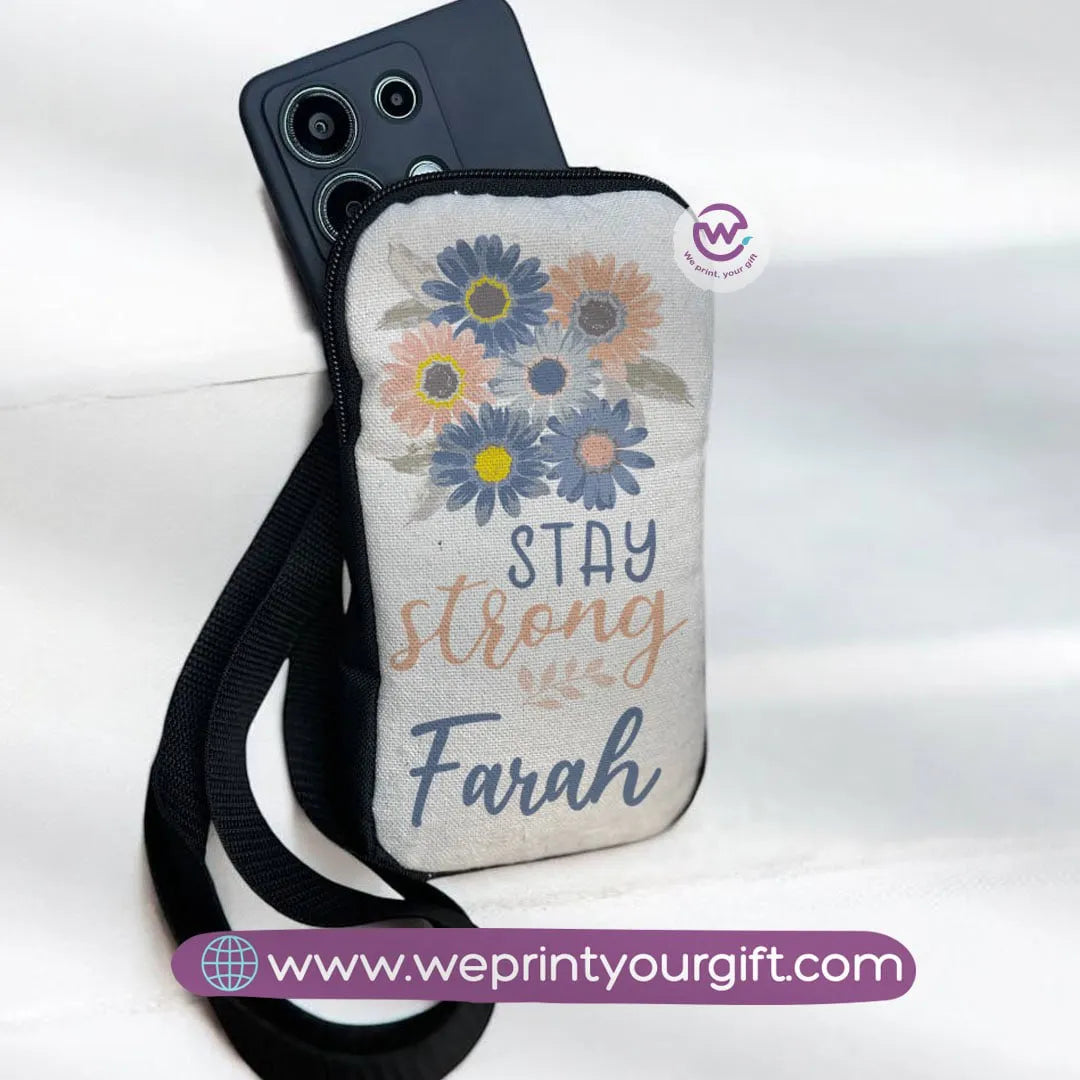 Fabric Mobile Cover - Flowers& Butterflies - WE PRINT