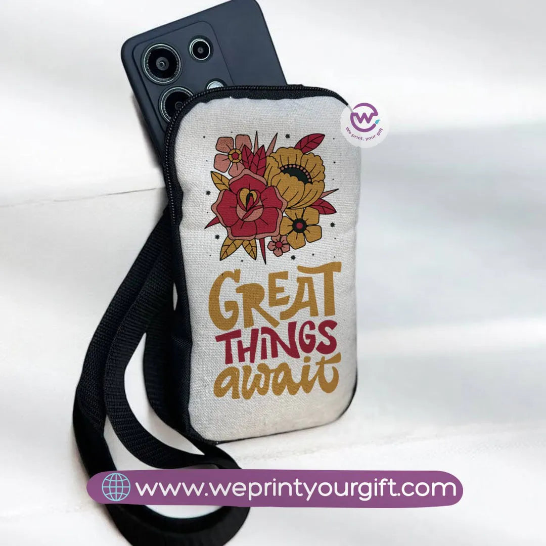 Fabric Mobile Cover - Flowers& Butterflies - WE PRINT