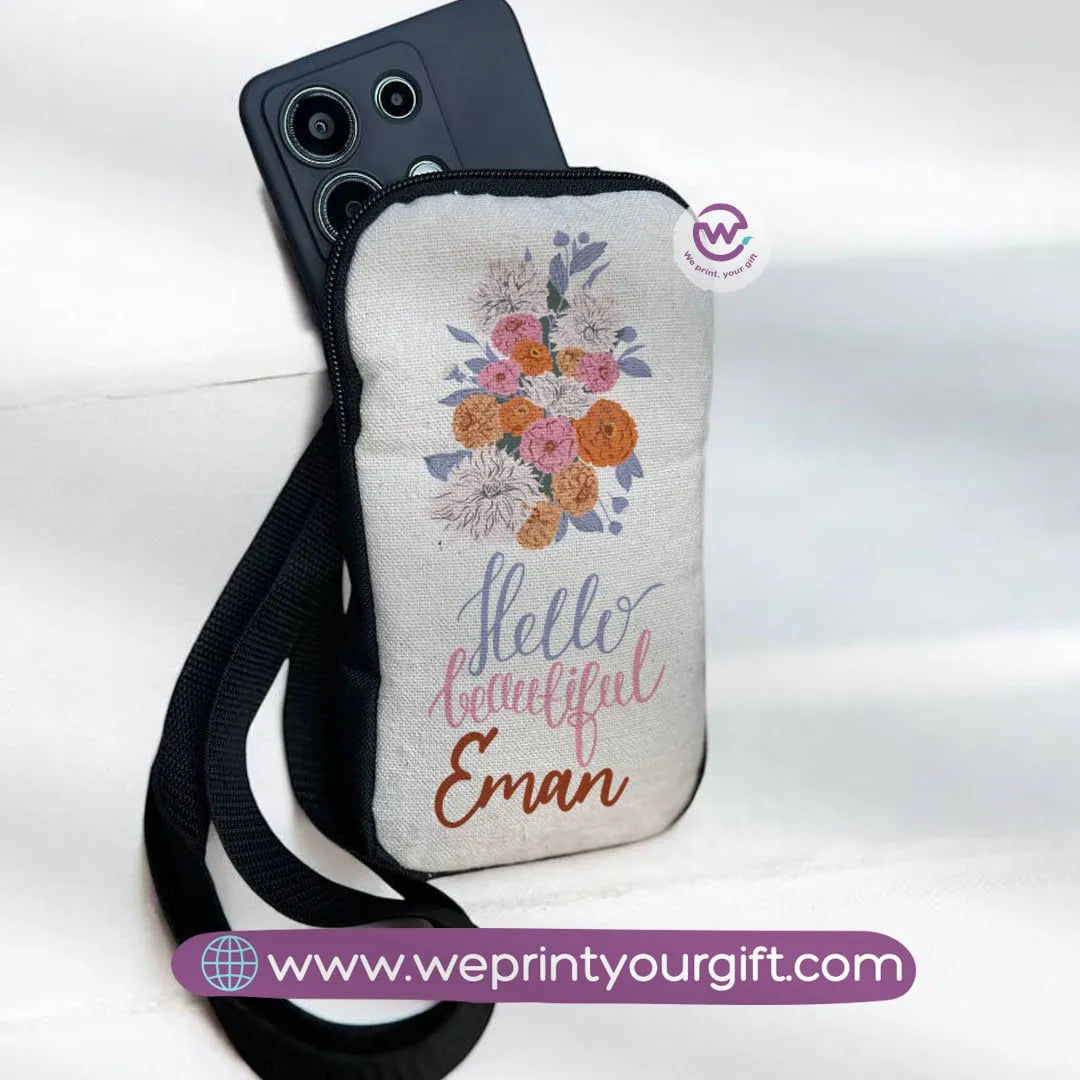 Fabric Mobile Cover - Flowers& Butterflies - WE PRINT
