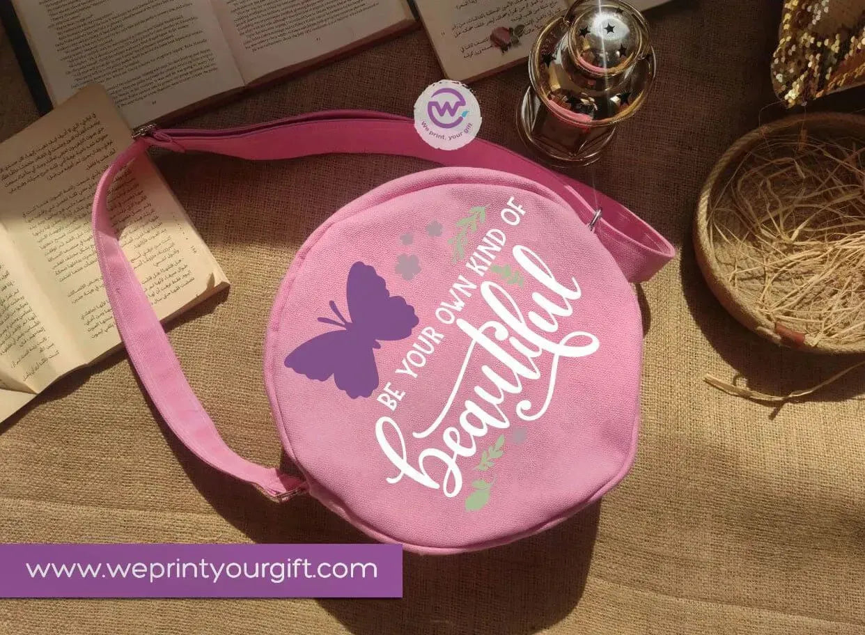 Fabric Round Bag-Motivational quotes - WE PRINT