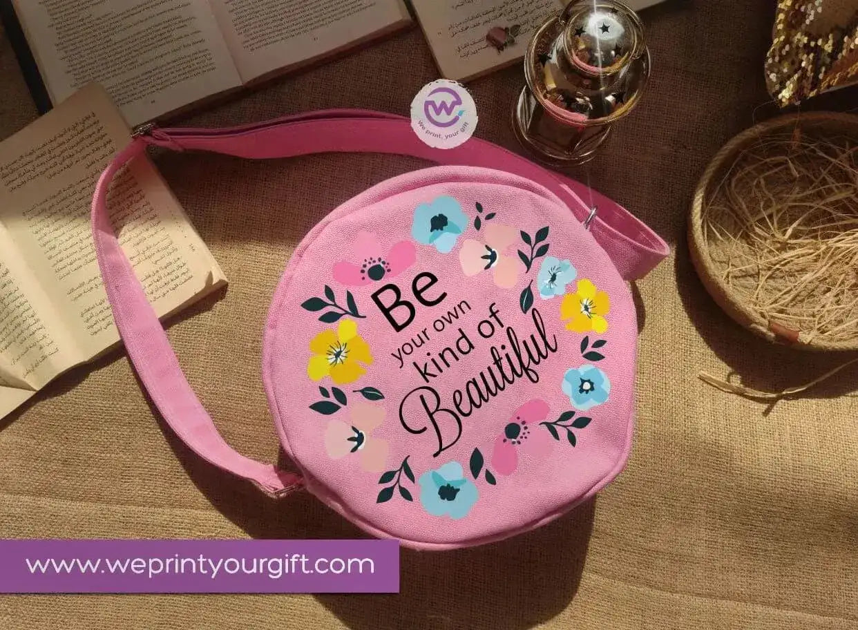 Fabric Round Bag-Motivational quotes - WE PRINT
