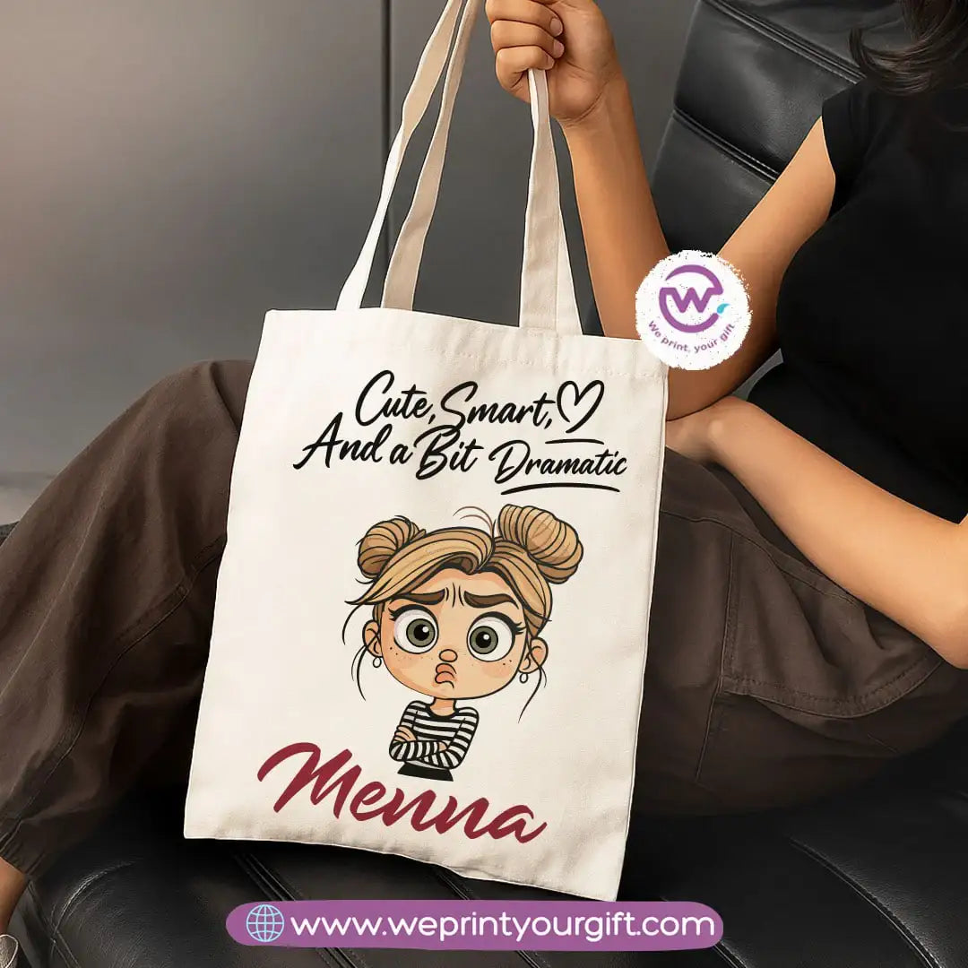 Cartoon Character Canvas Tote Bag - WE PRINT
