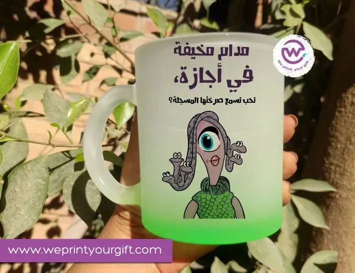 Frosted Glass Mug-Monsters - WE PRINT