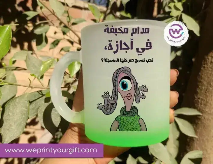 Frosted Glass Mug-Monsters - WE PRINT