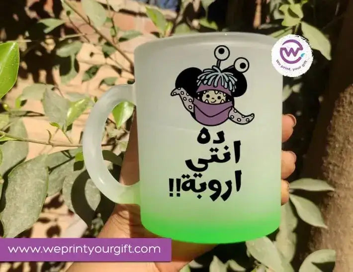 Frosted Glass Mug-Monsters - WE PRINT