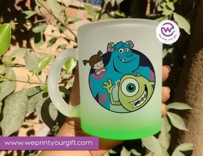 Frosted Glass Mug-Monsters - WE PRINT