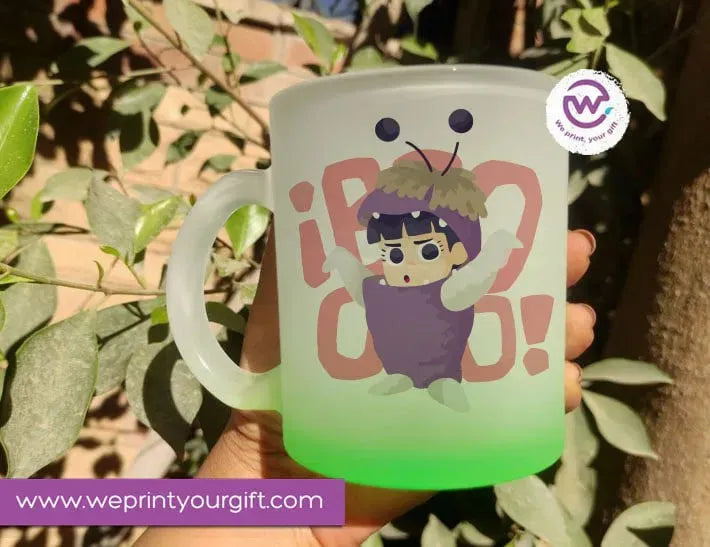 Frosted Glass Mug-Monsters - WE PRINT
